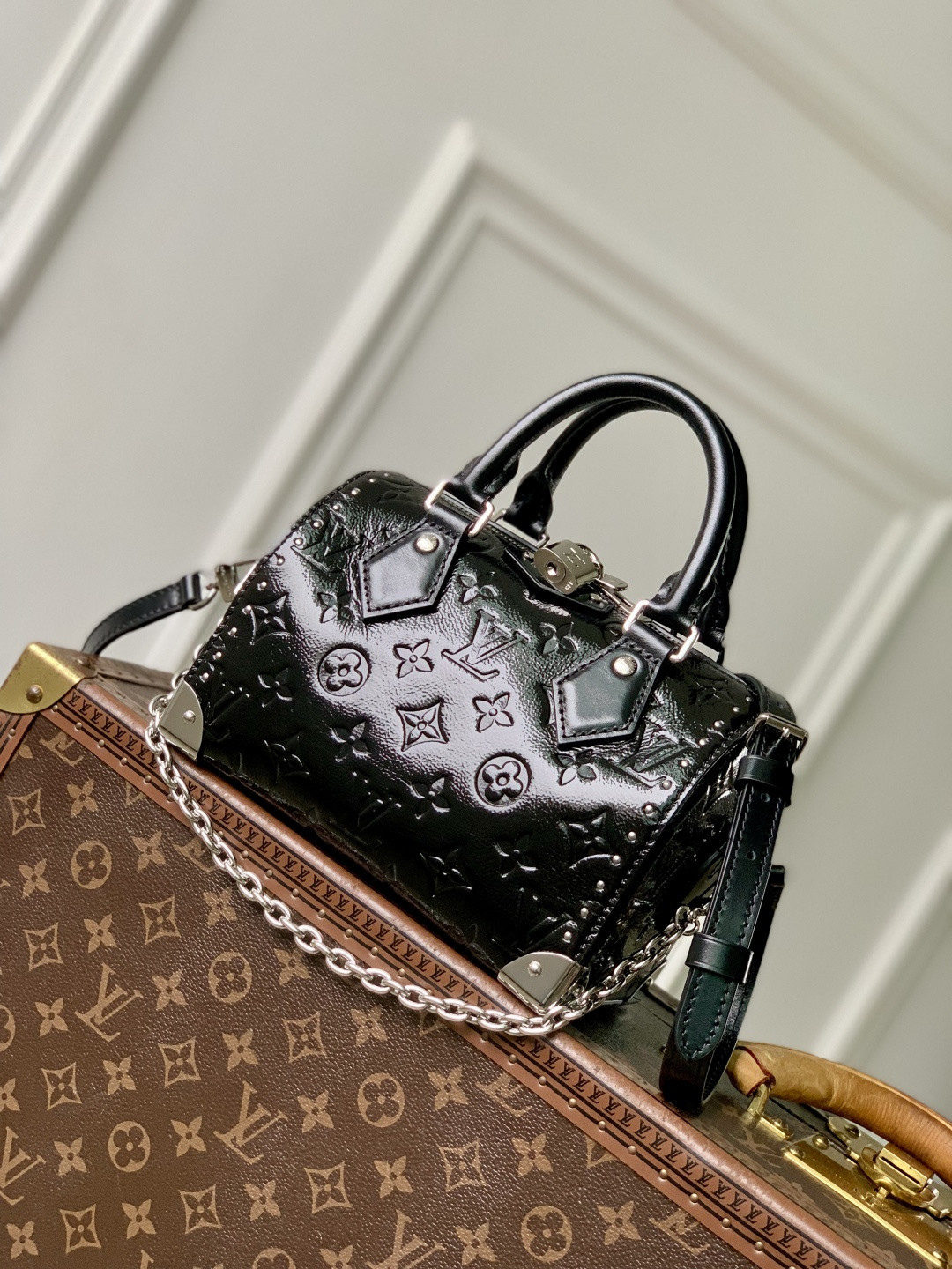 LV SPEEDY TRUNK 20 Handbag M27921 13.5x11x20.5cm