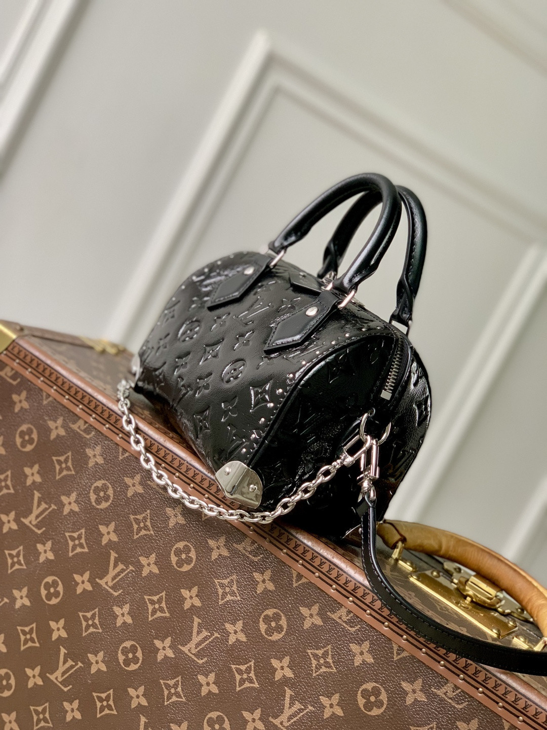 LV SPEEDY TRUNK 20 Handbag M27921 13.5x11x20.5cm