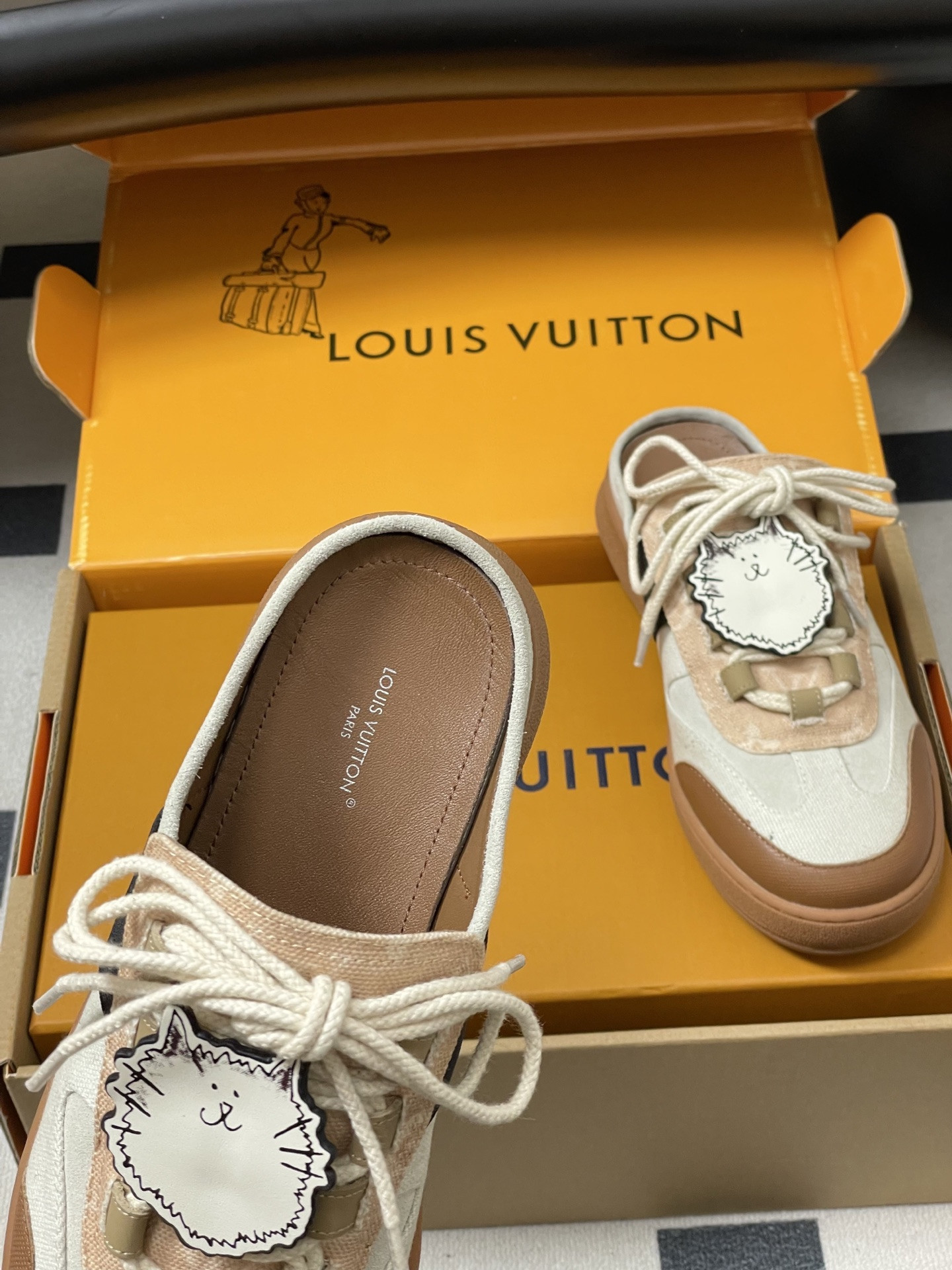 UA LV LOUS Open-Heel Sneakers