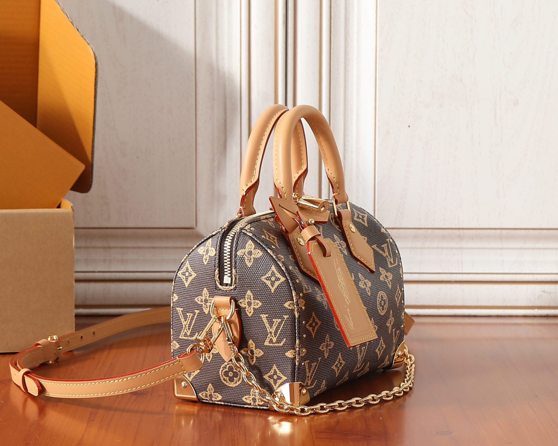 LV SPEEDY TRUNK 20 Handbag M28102 13.5x11x20.5cm