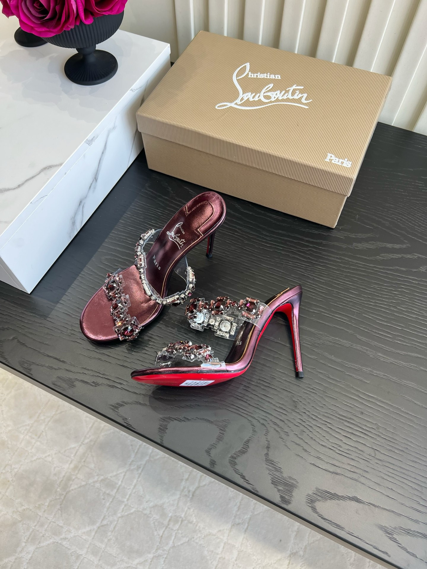 UA Chr1st1an Louboutin Just Jewel Slides