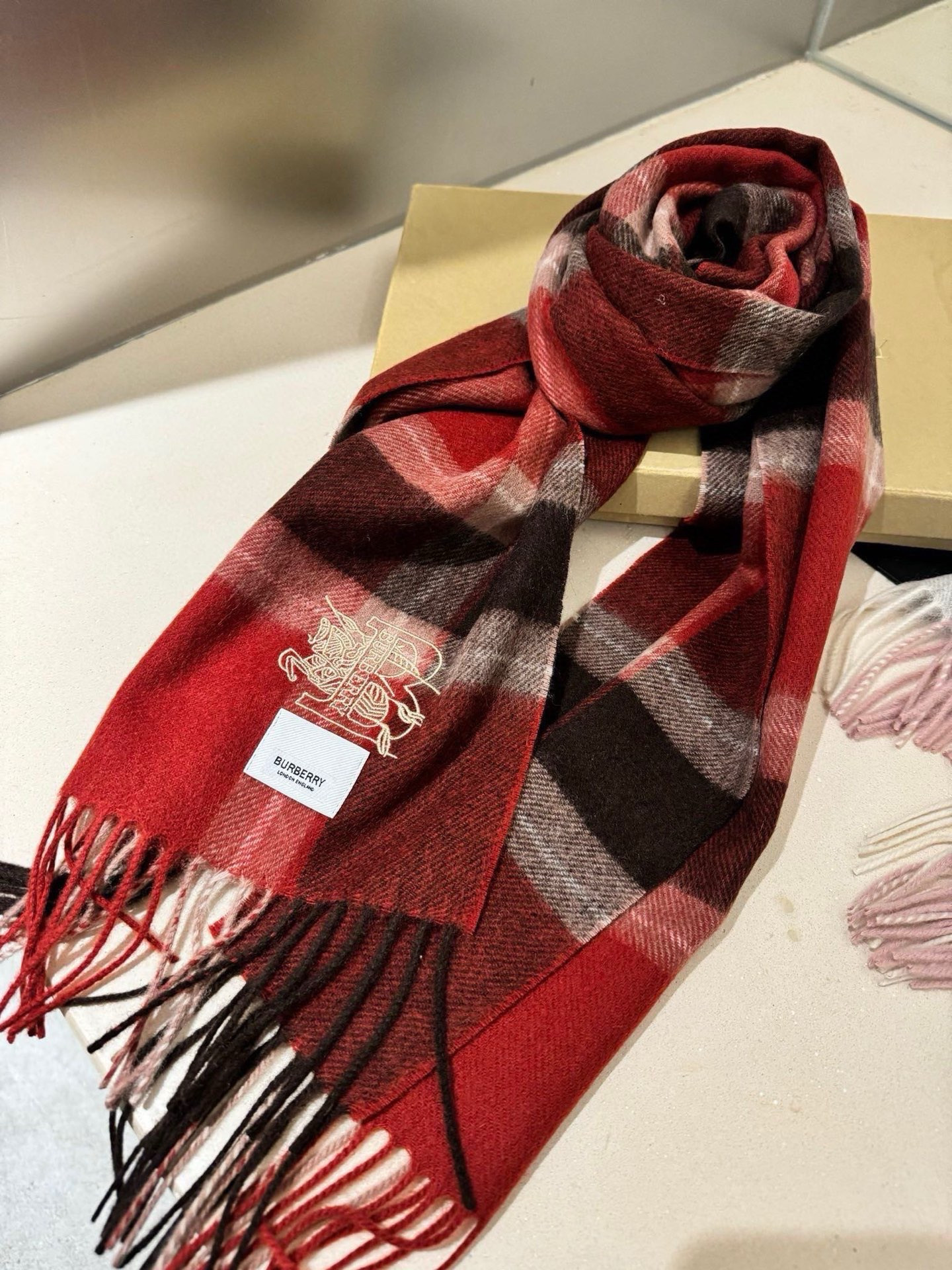 Bv*b*rry scarf 30x180cm