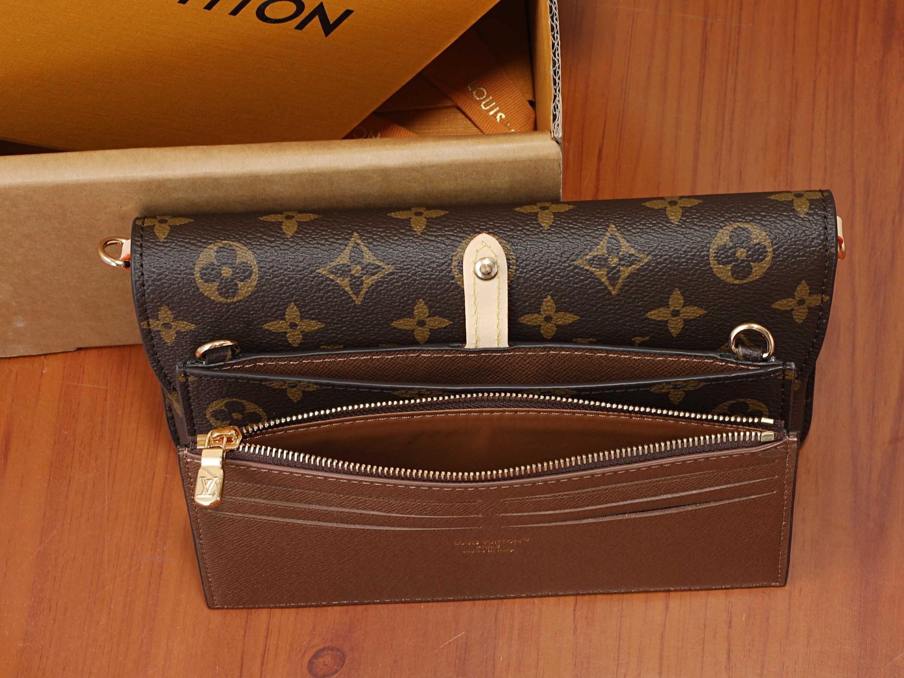 LV Wallet On Chain Trotter M27242 21.5 x 12.5 x 3 cm